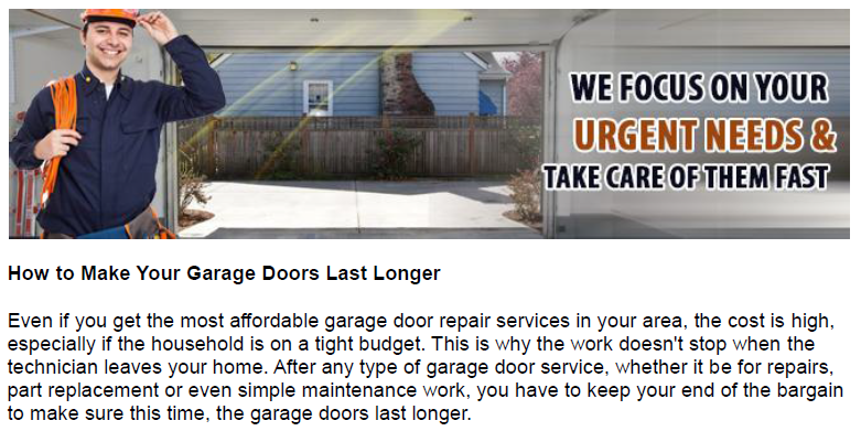 How to Make Your Garage Doors Last Longer - Garage Door Repair Wantagh